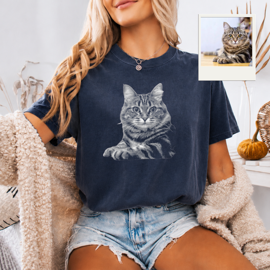 Polera personalizada con tu mascota – Estilo Vintage