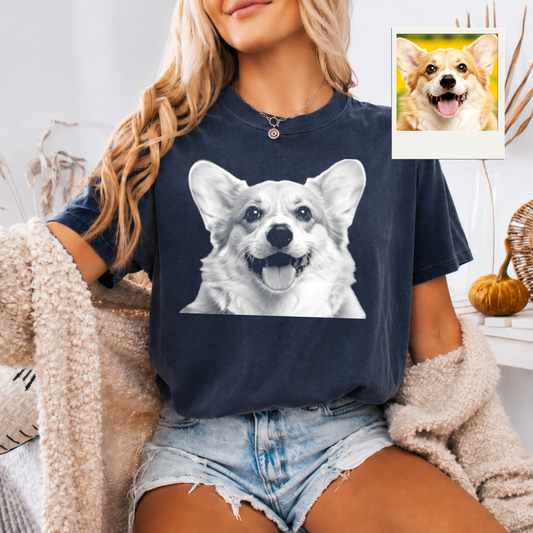 Polera personalizada con tu mascota – Estilo Vintage