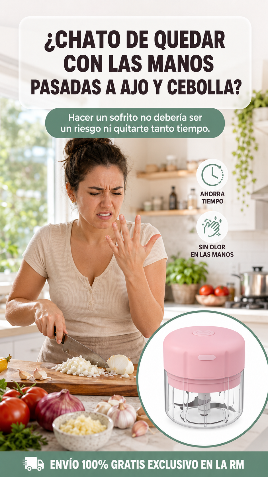 Mini Picador De Verduras Procesador